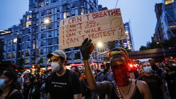 Thousands of protesters break curfew in NYC as state opens investigation into Buffalo shoving incident