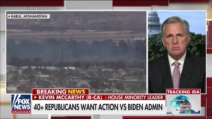 Kevin McCarthy: Pelosi standing with Biden on 'disgusting' policy, says Afghanistan will become like Syria