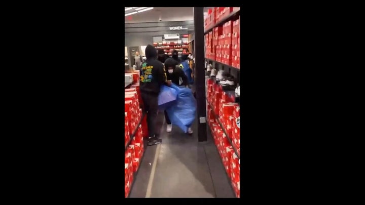 Flash mob ransacks Nike Store, steals $12,000 in merch: LAPD