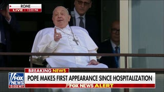Pope Francis makes first public appearance since hospitalization