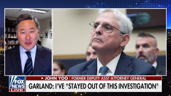 House GOP ‘let’ AG Garland get away without answering questions: John Yoo
