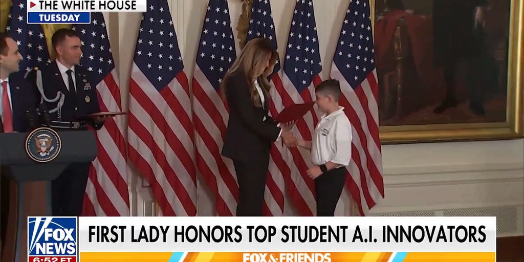Melania Trump honors next-generation AI innovators at White House challenge