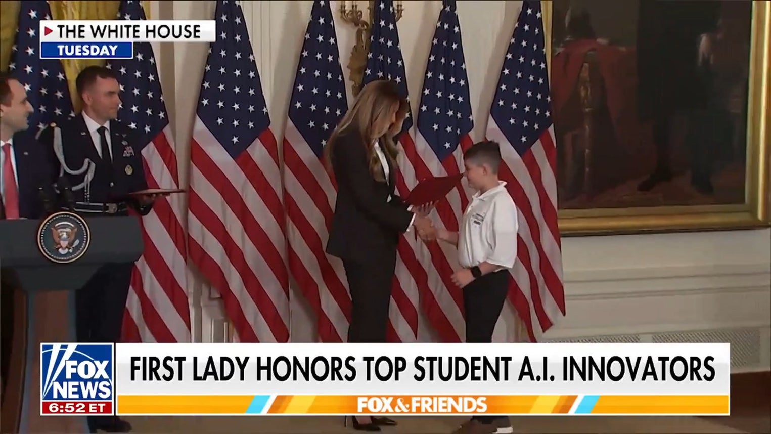 Melania Trump honors next-generation AI innovators at White House challenge