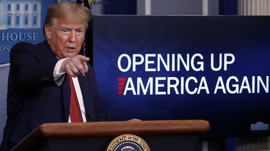 President Trump unveils phased approach to re-opening America