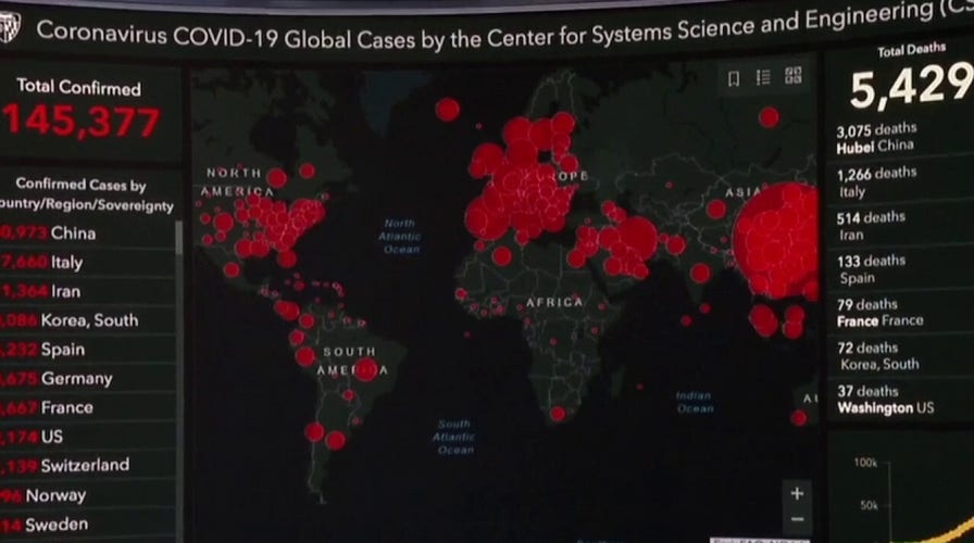 Examining the global spread of the coronavirus