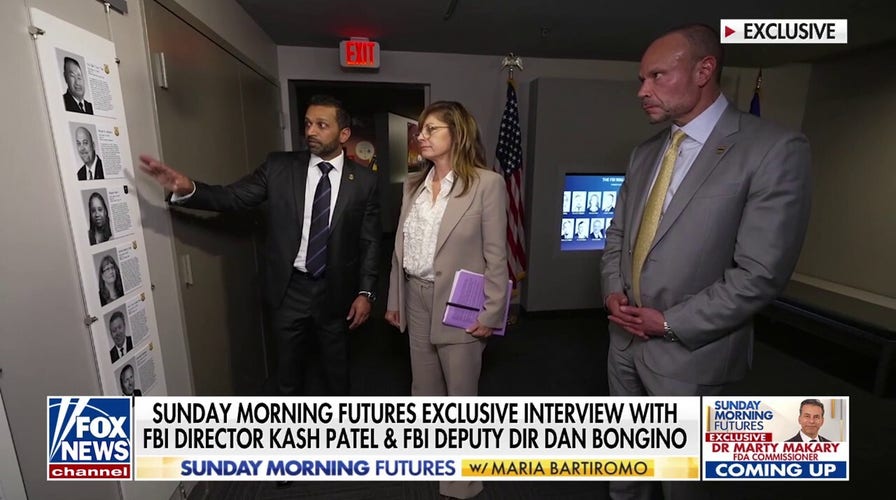 FBI leaders Patel, Bongino give exclusive look at agency's Wall of Honor