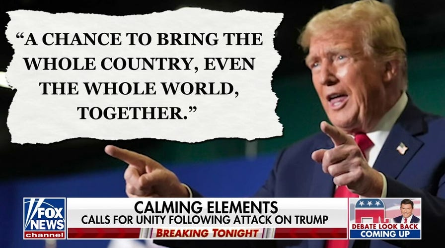 Calls for unity follow assassination attempt on Trump