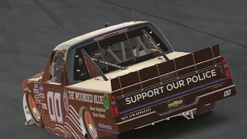 NASCAR driver on honoring law enforcement during race