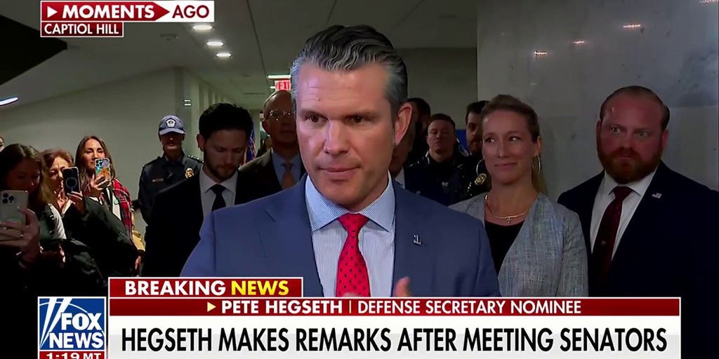 Pete Hegseth addresses reporters on Capitol Hill | Fox News Video