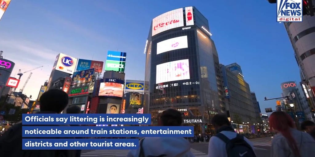 Visitors to one of Tokyo's most popular districts face on-the-spot fines for littering