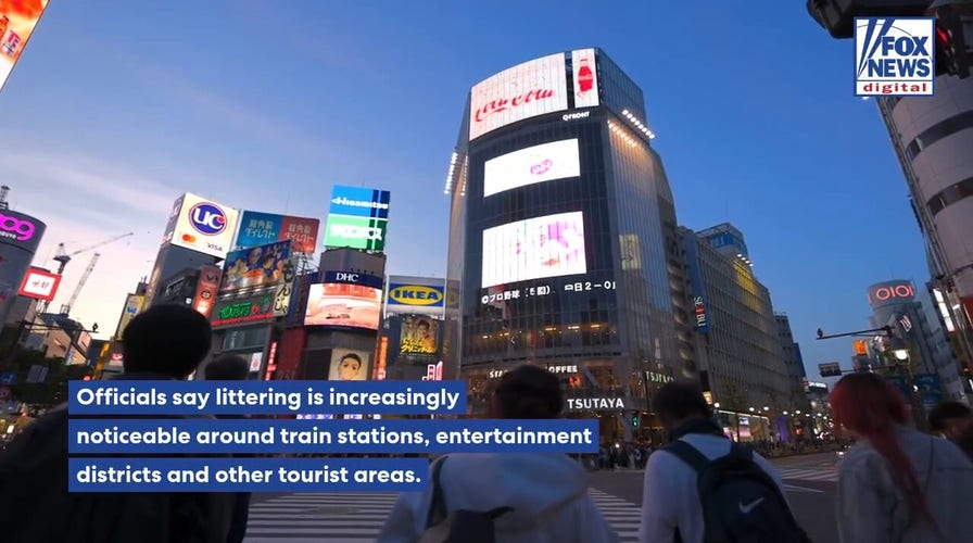 Visitors to one of Tokyo's most popular districts face on-the-spot fines for littering