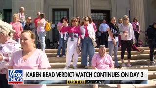 Karen Read supporters rally outside Massachusetts courthouse as jury deliberates