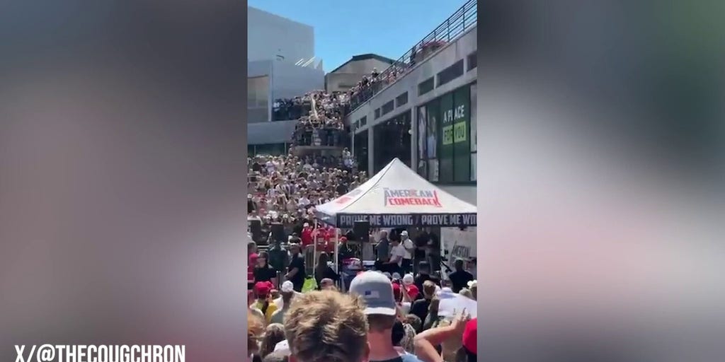 Videos show moments before and after Charlie Kirk shooting