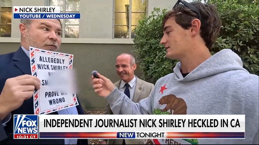 Nick Shirley interrupted by vulgar heckler in California
