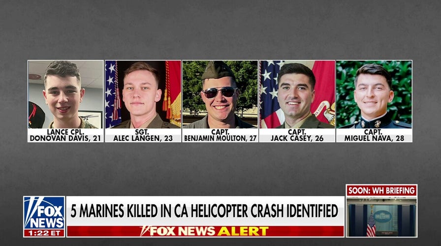 5 US Marines Who Died In San Diego Helicopter Crash Named | Fox News