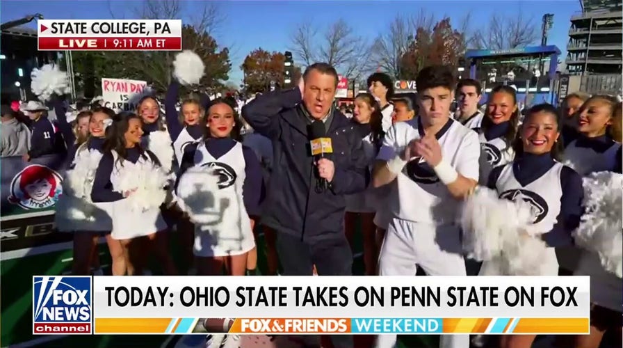 Penn State cheer squad brings the hype ahead of the Big Noon Kickoff on FOX