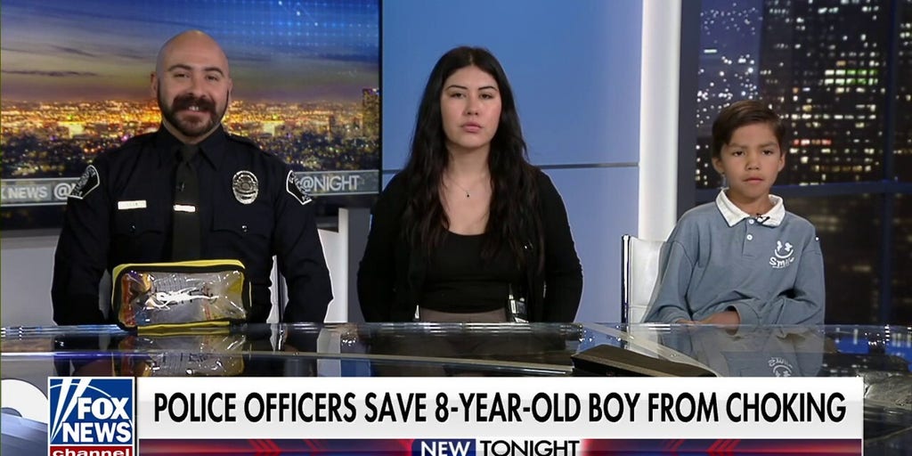 Police officer recalls saving young boy from choking: 'He wasn't breathing'