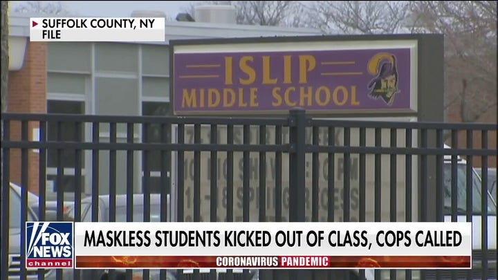 Long Island middle school disciplines students for not following mask mandate
