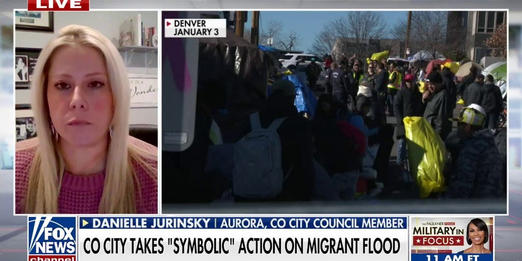 Colorado city approves resolution putting Denver 'on notice' over sending migrants to community | Fox News Video