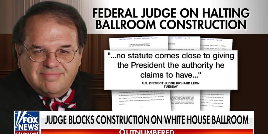 Trump responds after judge blocks White House ballroom project