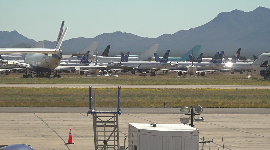 Airlines park planes in Southwestern desert amid coronavirus pandemic