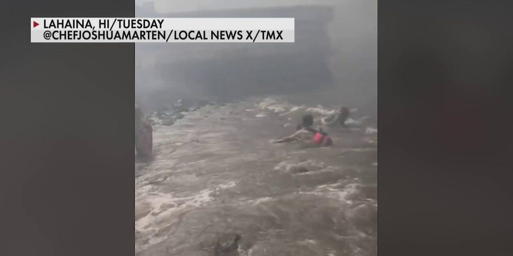 Maui Wildfires People Seen Jumping Into Ocean To Flee Fire Death Toll