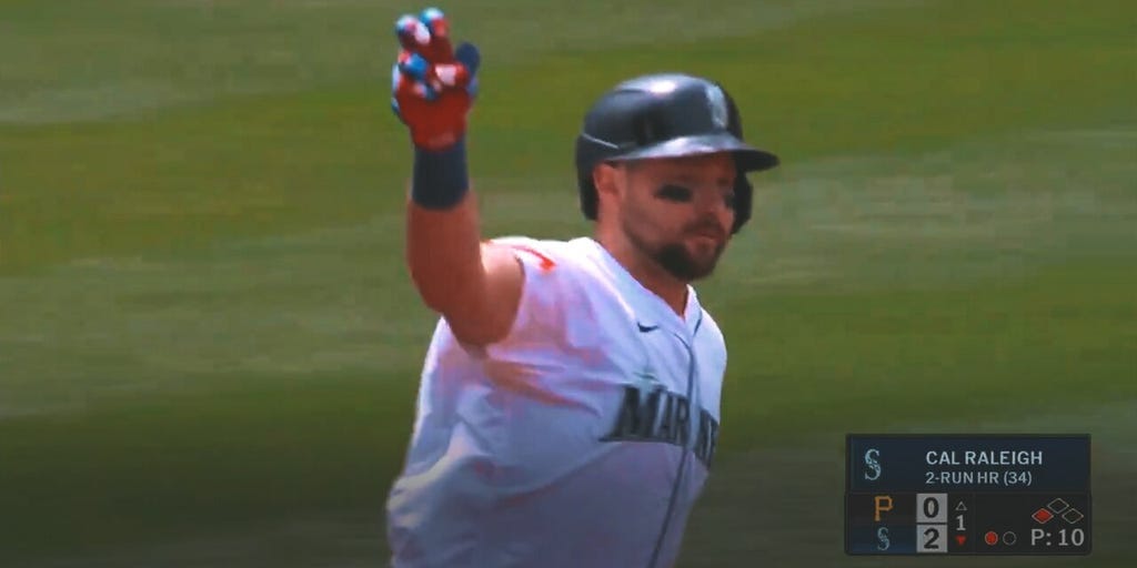 Cal Raleigh Hits 35th Homer, Ties Griffey Jr. Record