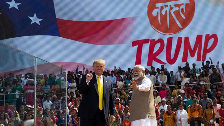 India welcomes Trump as hundreds of thousands pack the streets to see him