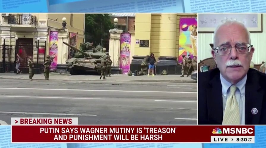Dem lawmaker claims mercenary rebellion could represent 'unraveling' of Putin regime: 'Existential threat'