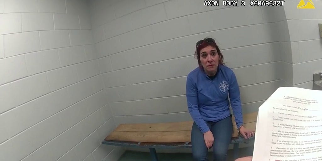 Lumberton Township Police officer reads Democrat Mayor Gina LaPlaca her rights