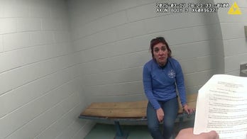 Lumberton Township Police officer reads Democrat Mayor Gina LaPlaca her rights