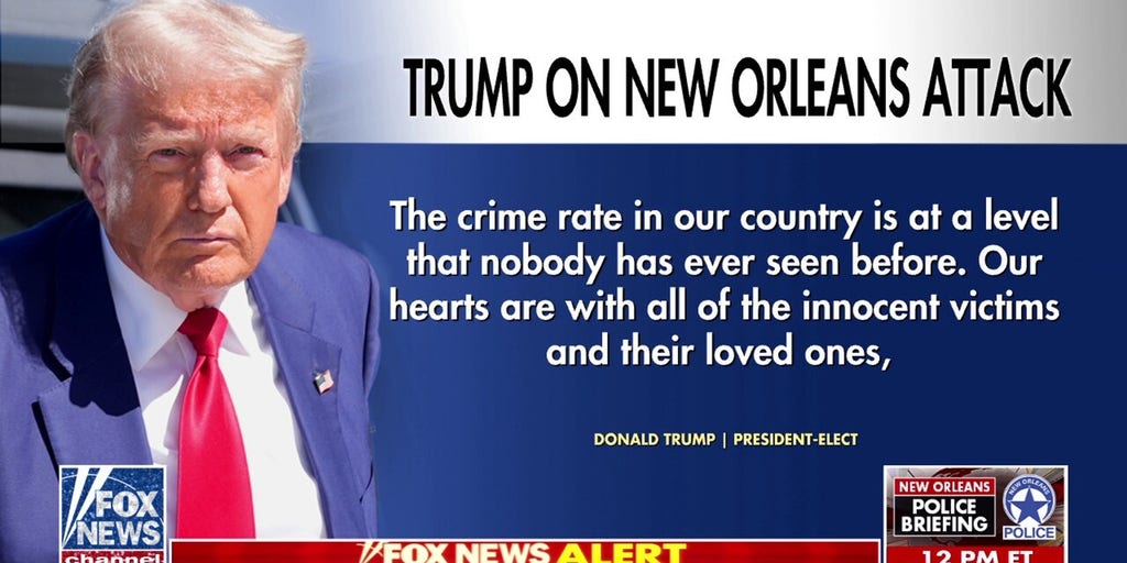 President-elect Trump reacts to 'act of pure evil' in New Orleans