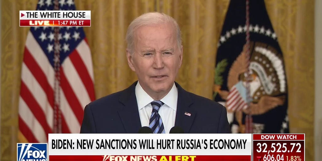 Biden Announces New Sanctions On Russia Following Ukraine Invasion ...