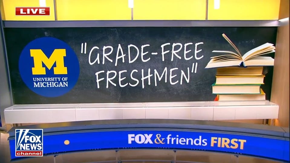 University of Michigan slammed for dropping letter grades for first-semester freshman