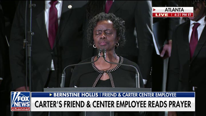 Jimmy Carter’s friend leads prayer during Atlanta funeral service