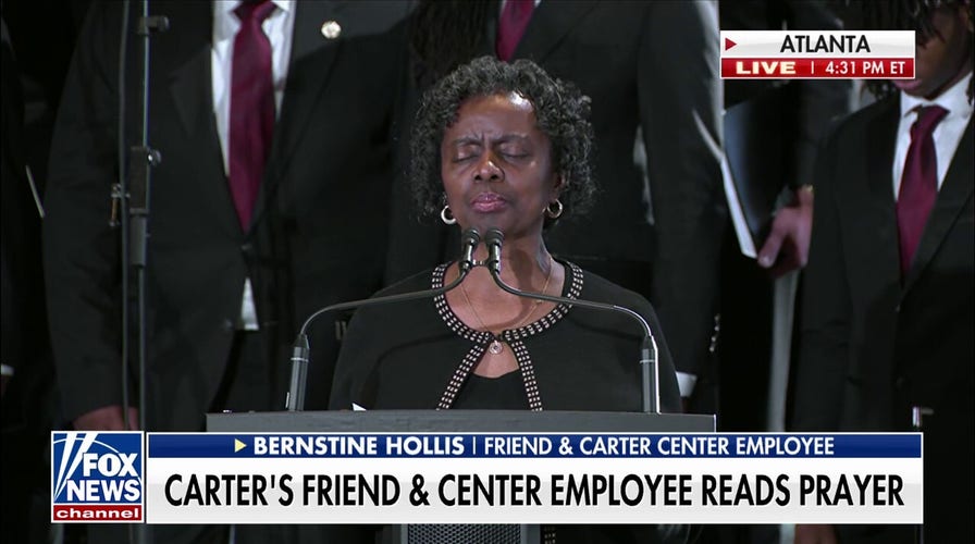 Jimmy Carter’s friend leads prayer during Atlanta funeral service