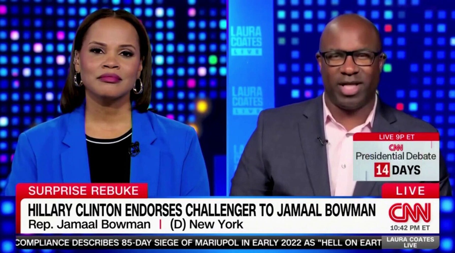 Bowman Disses Clinton After Her Endorsement of His Opponent