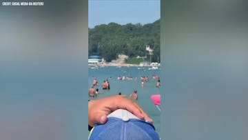 Video shows projectile slamming into crowded Russian beach, killing 7 including 4 children
