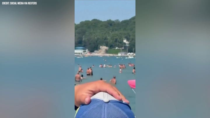 Video shows projectile slamming into crowded Russian beach, killing 7 including 4 children