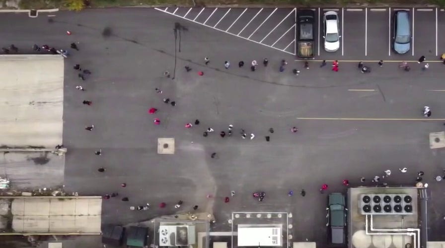 Long lines at early voting locations in battleground Ohio