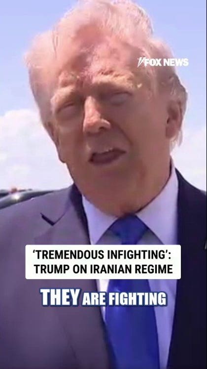 ‘TREMENDOUS INFIGHTING’: Trump on Iranian regime 