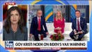 Gov. Noem responds to Biden's Christmas warning to unvaccinated Americans