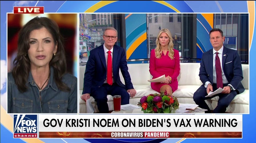 Gov. Noem responds to Biden's Christmas warning to unvaccinated Americans