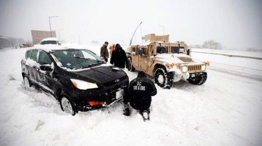 Record-breaking winter storm hits Washington DC