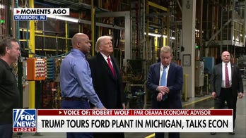 Trump tours Ford plant in Michigan, touts domestic car manufacturing