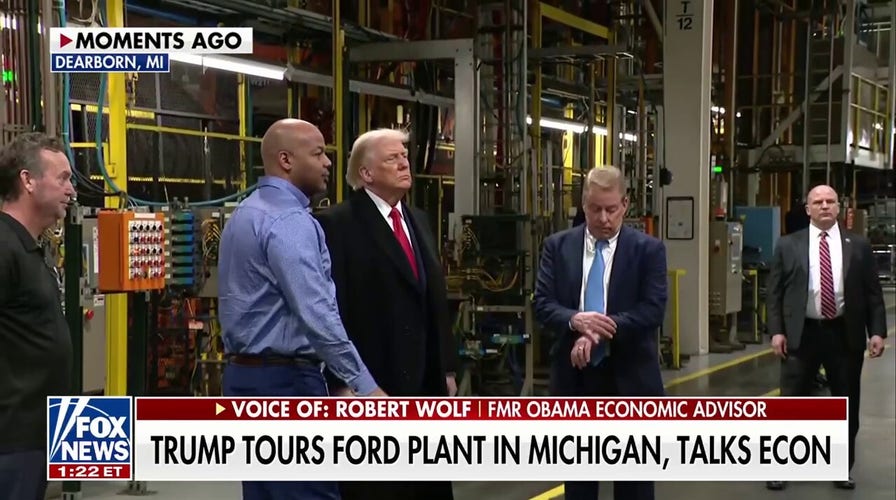 Trump tours Ford plant in Michigan, touts domestic car manufacturing