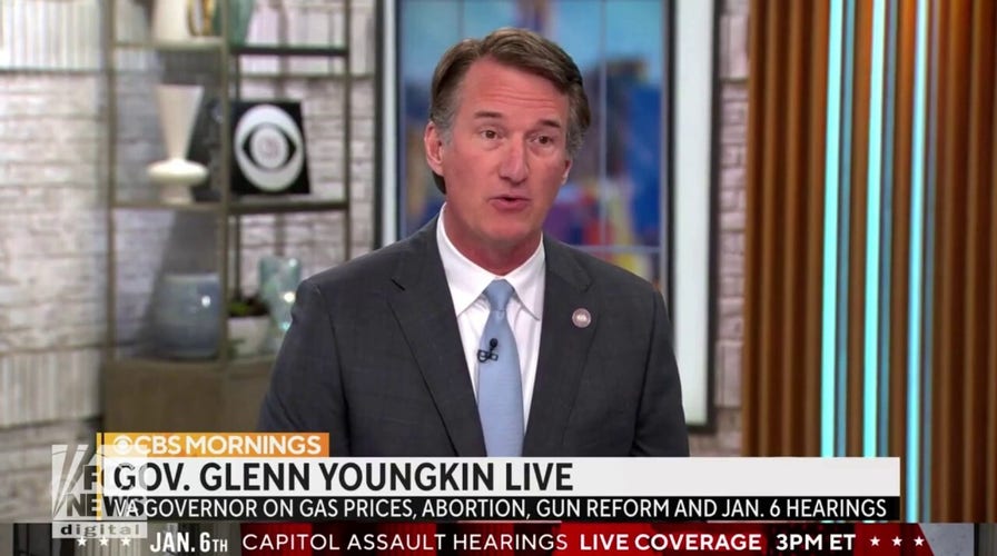 Gobernador de Virginia. Youngkin tells CBS that media cares more about January 6 than voters do