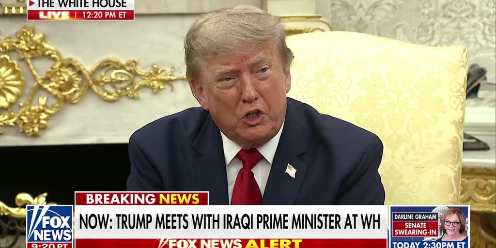 President Donald Trump says inflation is down, praises team for 'great job'
