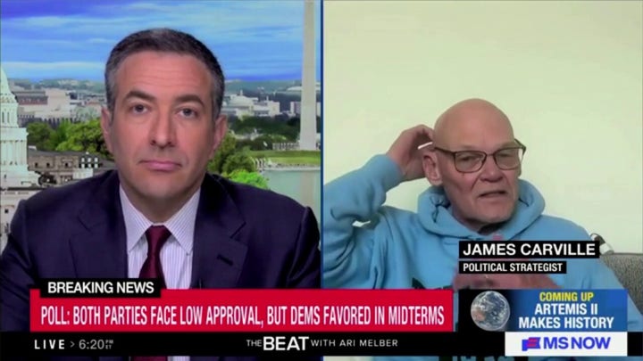 Carville delivers blunt reasoning for Democratic Party's unpopularity