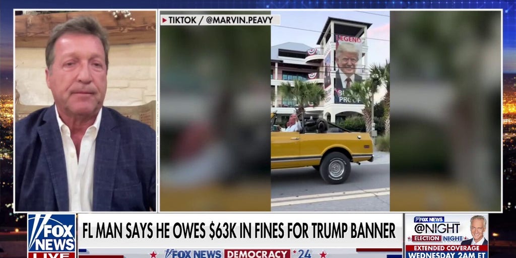 Florida man reportedly at $63K in fines for his giant Trump signs